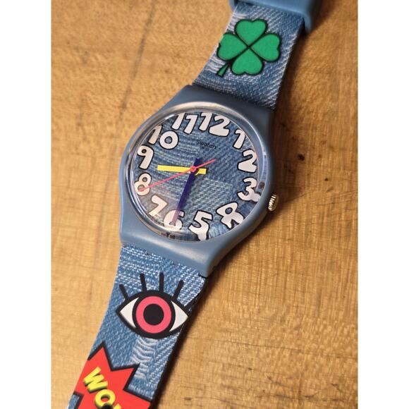 SWATCH Gent 2018 -GS155 - Tacoon Watch. New Battery. Excellent Condition - Picture 1 of 10